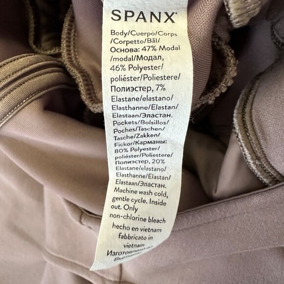 Spanx AirEssentials Jumpsuit Wide Leg Sleeveless NWT Size XL Smoke Taupe Casual - Picture 11 of 13